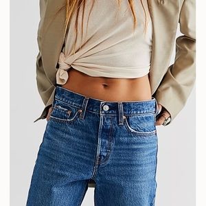 Free People Levi’s Wedgie Icon High-Rise Jeans in color Oxnard edge